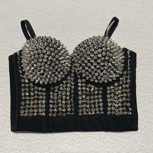 Gothic spiked bustier
